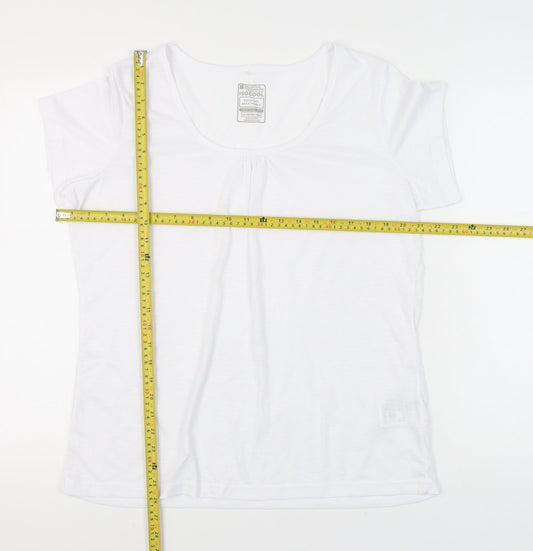 Mountain Warehouse Womens White Size 16 Scoop Neck Quick Dry T-Shirt