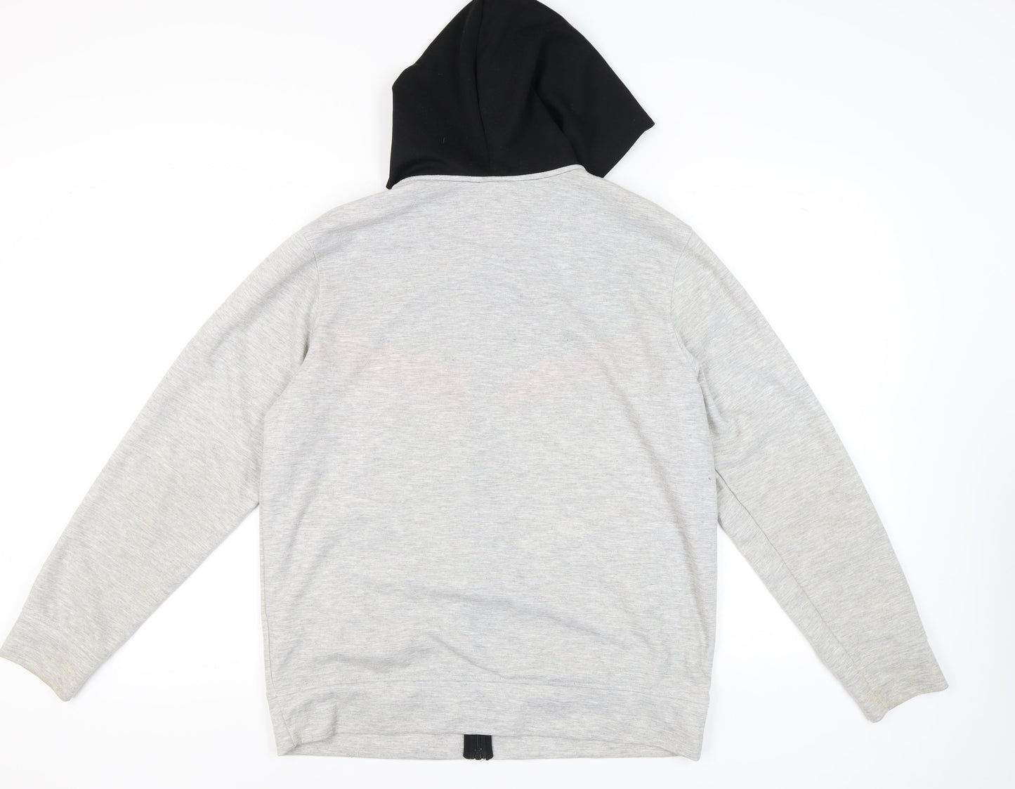 Jack & Jones Men’s XL Grey Black Red Full Zip Hoodie Jacket