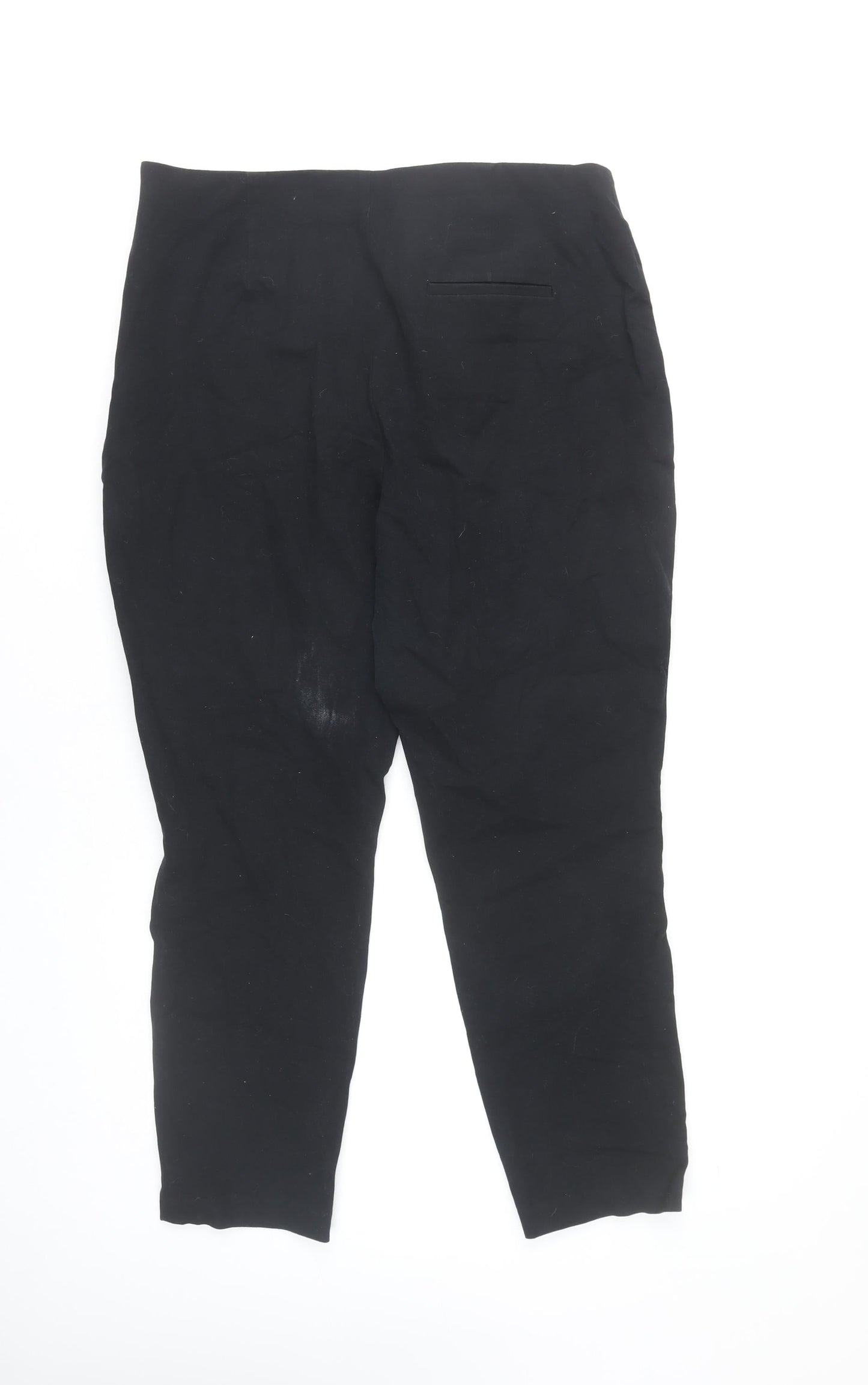 Jasper Conran Women’s Black Size 16 Slim Stretch Cotton Trousers