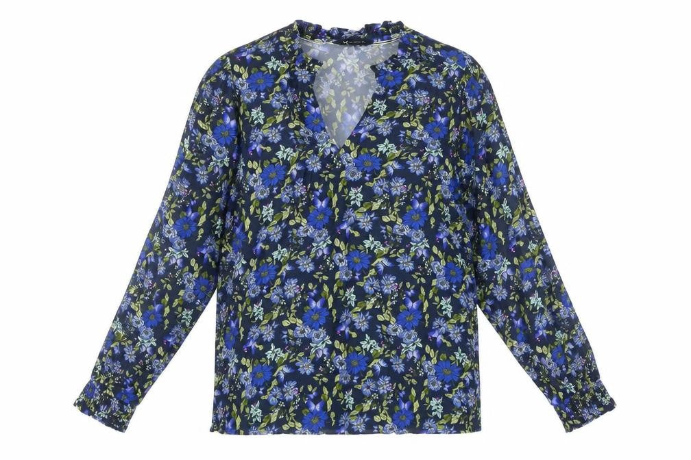 Womens UK Size 10 Crew Clothing Company Multicoloured Viscose Blouse