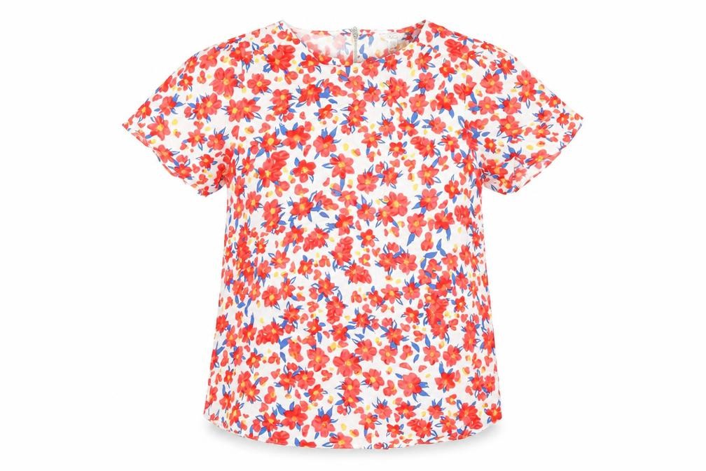 M&Co Womens Multicoloured Floral Blouse UK12 Viscose Summer Top