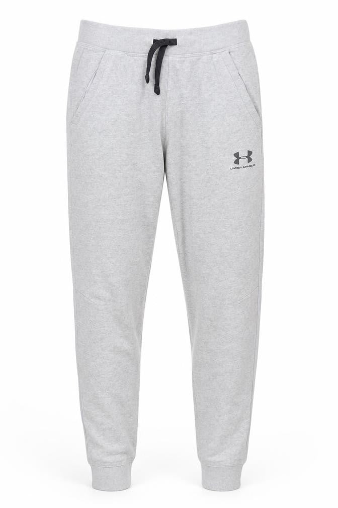 Under Armour Boys Grey XL Jogger Sweatpants with Elastic Waist Pockets