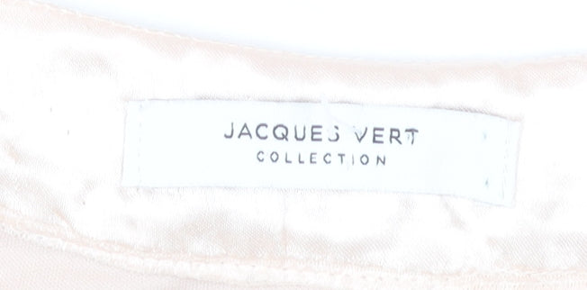 Jacques Vert Women Ivory Beaded Tunic Blouse S Formal Wedding