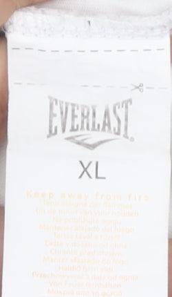 Everlast Men's White XL Sports Graphic Crew Neck T-Shirt