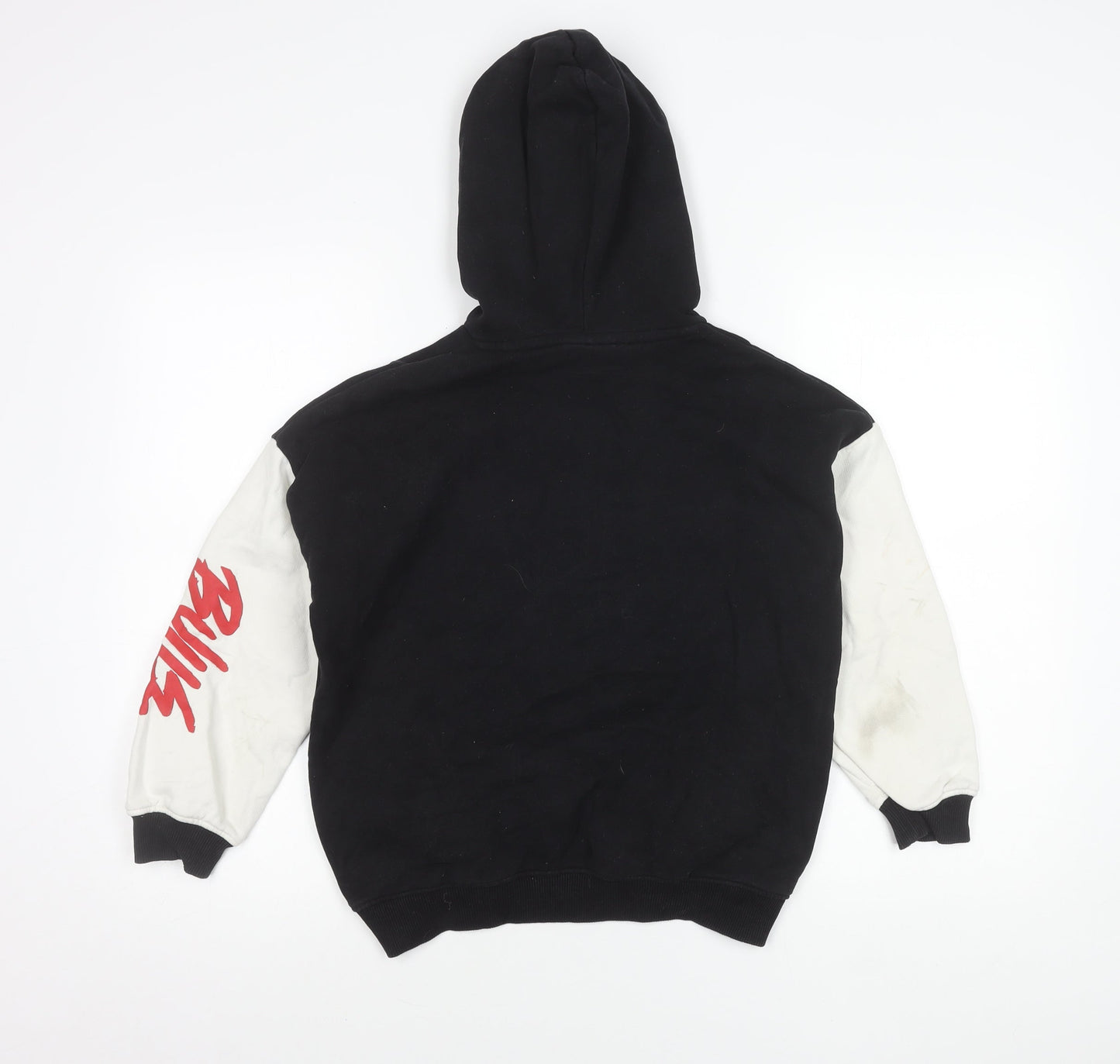 Marks and Spencer Boys Black Chicago Bulls NBA Pullover Hoodie 10-11 Years