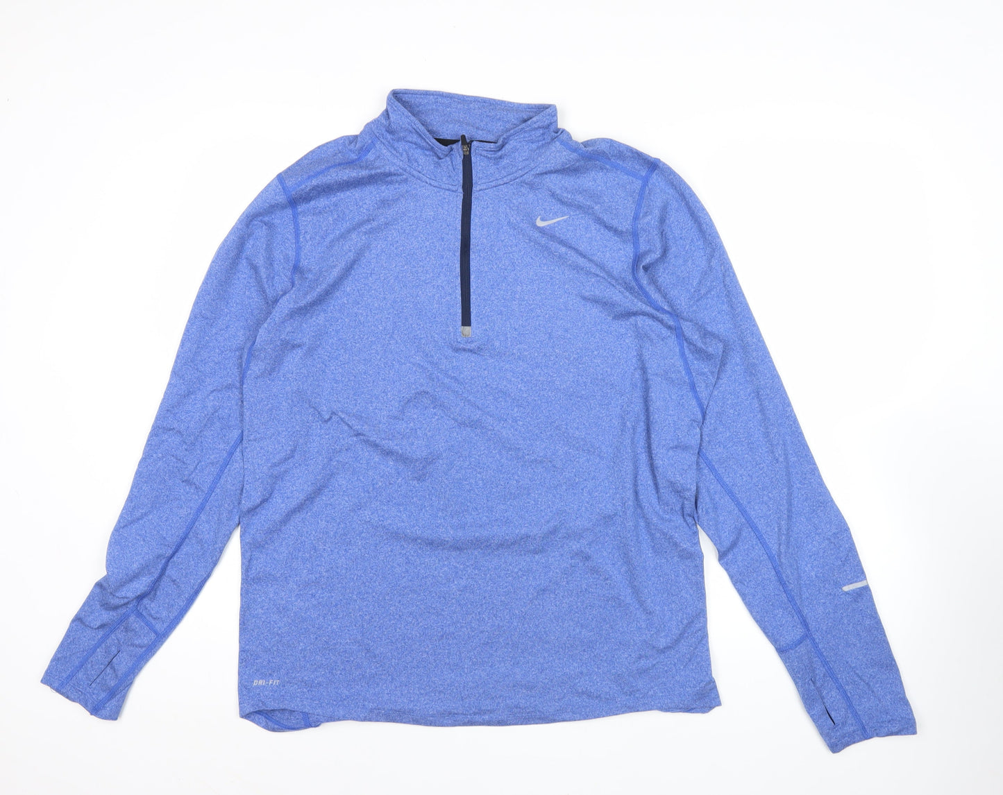 Nike Men’s Blue Dri-FIT XL 1/4 Zip Athletic Sweatshirt Running Top