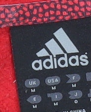 Adidas Men Red Pullover Hoodie Medium Sports Graphic Logo