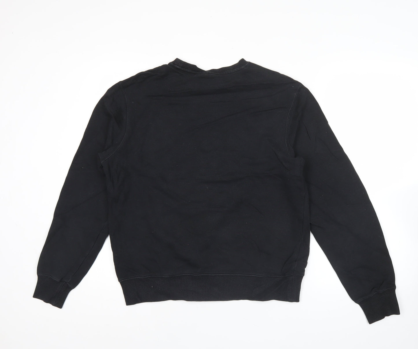 Dickies Men’s Black Crew Neck Sweatshirt M Logo Graphic Pullover