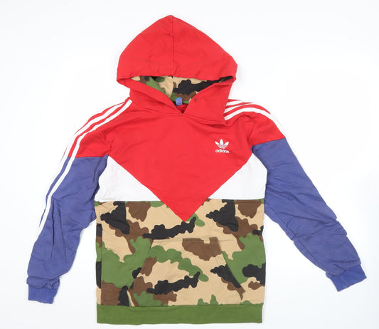 Adidas Mens Multicoloured Camouflage Pullover Hoodie L