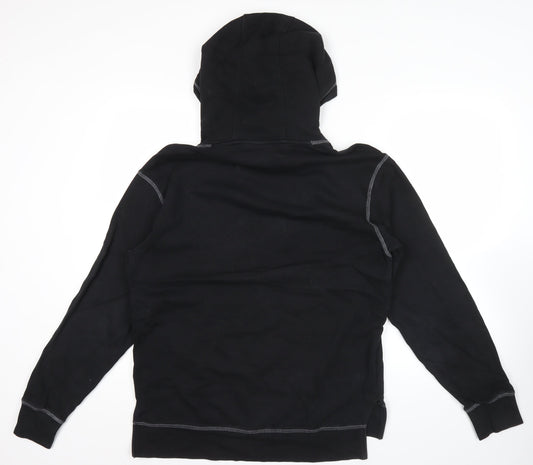 Dickies Mens Black Pullover Hoodie L Logo Hooded Sweatshirt