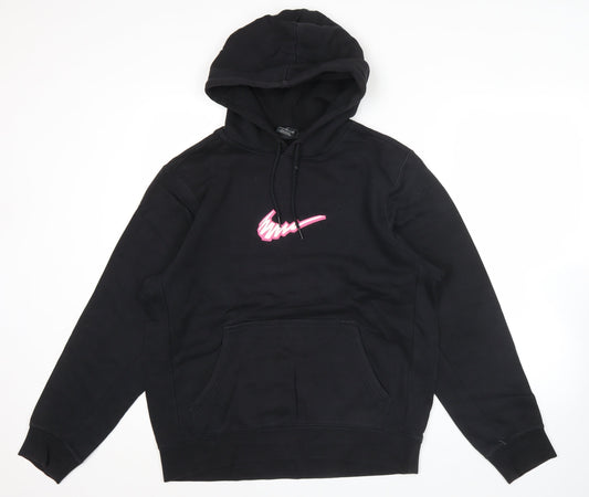 Nike SB Mens Black Pullover Hoodie XL Skateboarding Logo Fleece