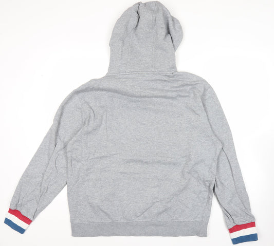 Dickies Men's Grey XL Pullover Hoodie Logo Graphic Long Sleeve