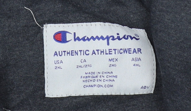 Champion Men’s Black 2XL Pullover Hoodie Regular Fit