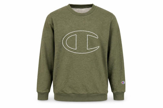 Mens UK M Regular Champion Green Pullover Sweatshirt