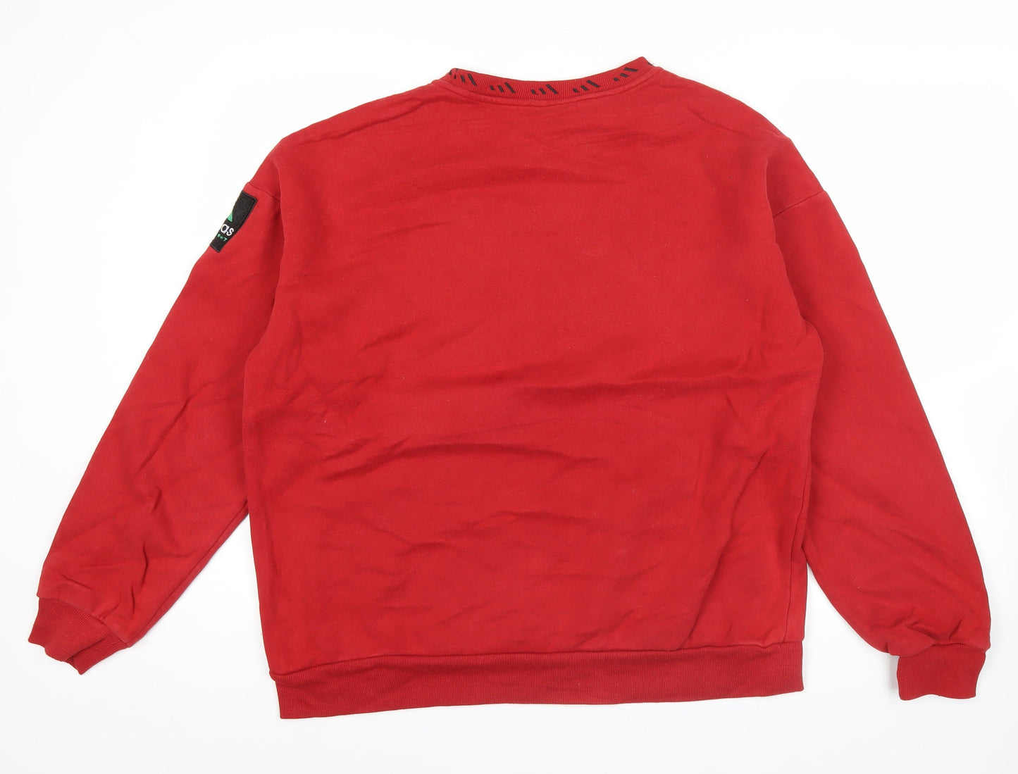 Adidas x Alexander Wang Men’s Red Pullover Sweatshirt L Logo Crew Neck