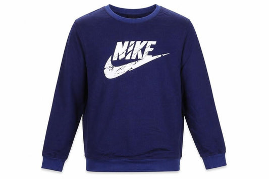 Mens UK L Regular Nike Blue Pullover Sweatshirt