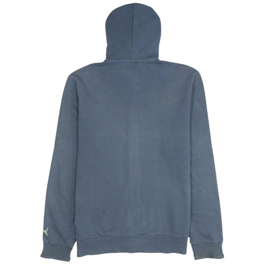 Puma Mens Blue Full Zip Hoodie M Graphic Print Sportswear