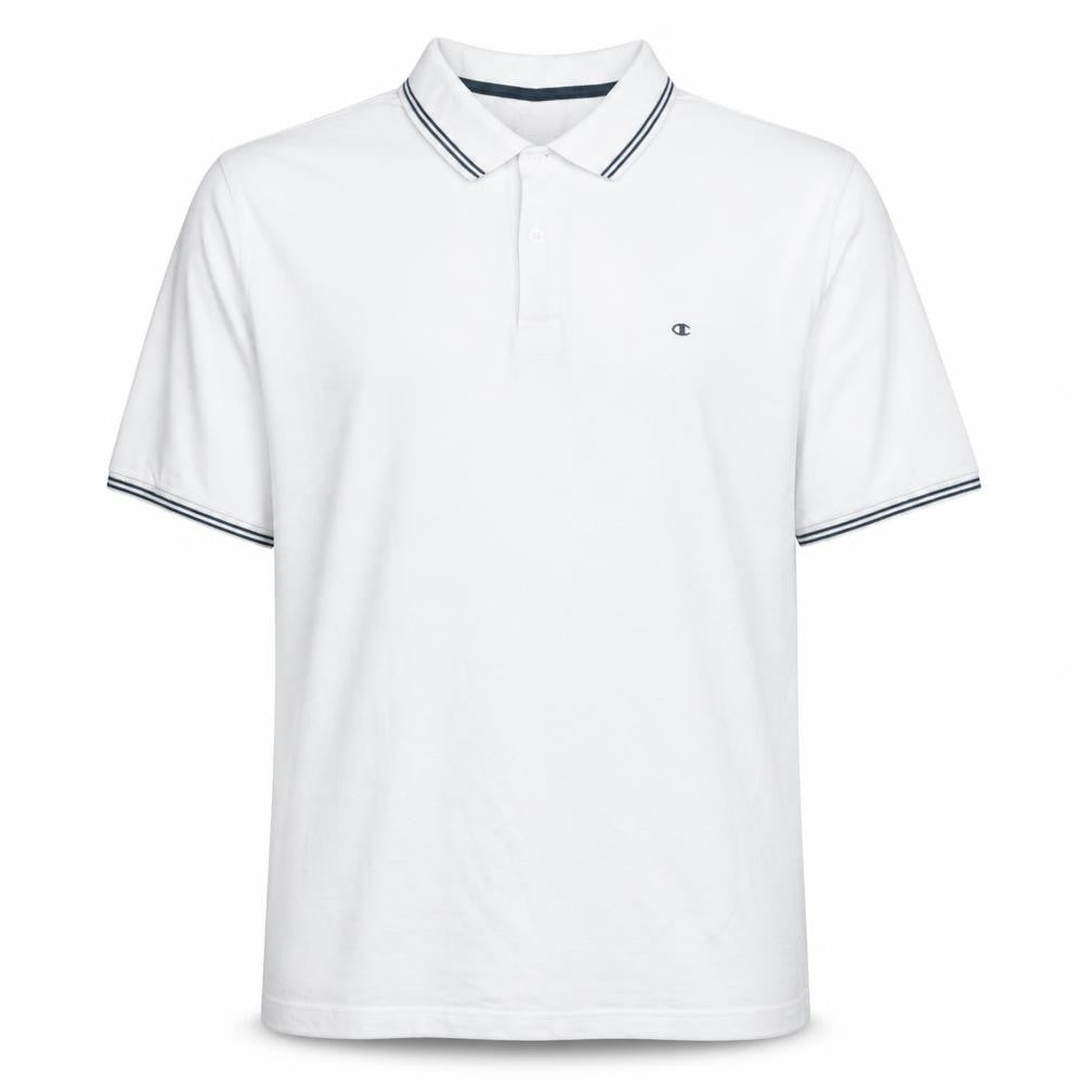 Champion Men's White 2XL Polo Shirt Regular Fit Short Sleeve