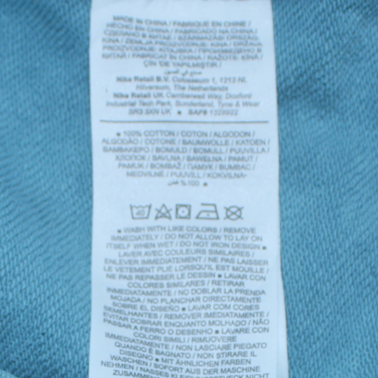 Nike Men’s Blue XS Crew Neck Pullover Sweatshirt Long Sleeve Cotton
