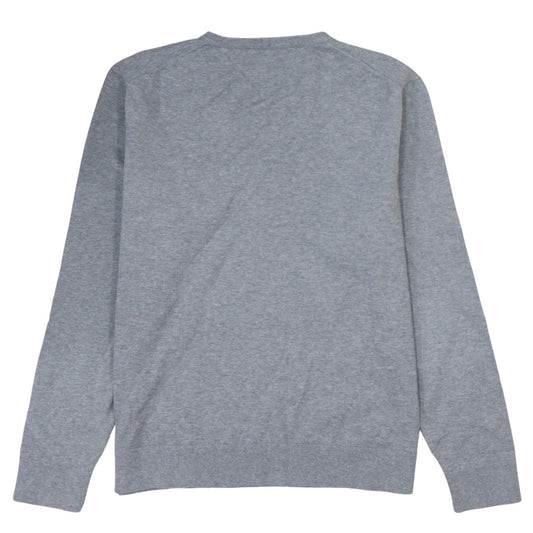 Tommy Hilfiger Men’s Grey V-Neck Cotton Jumper 2XL Regular