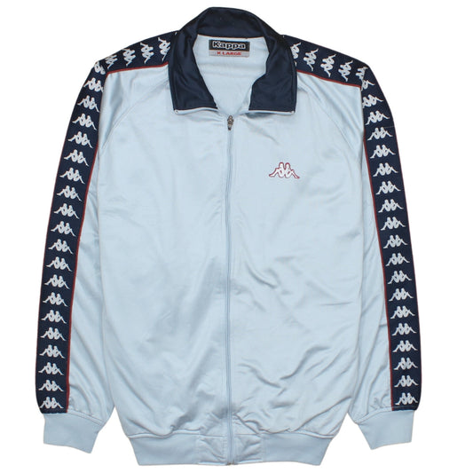 Kappa Mens Blue XL Track Jacket Full Zip Polyester Retro Sportswear