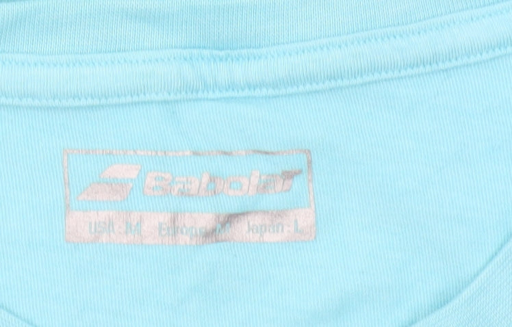 Babolat Men's Blue Medium Graphic Sports T-Shirt Crew Neck