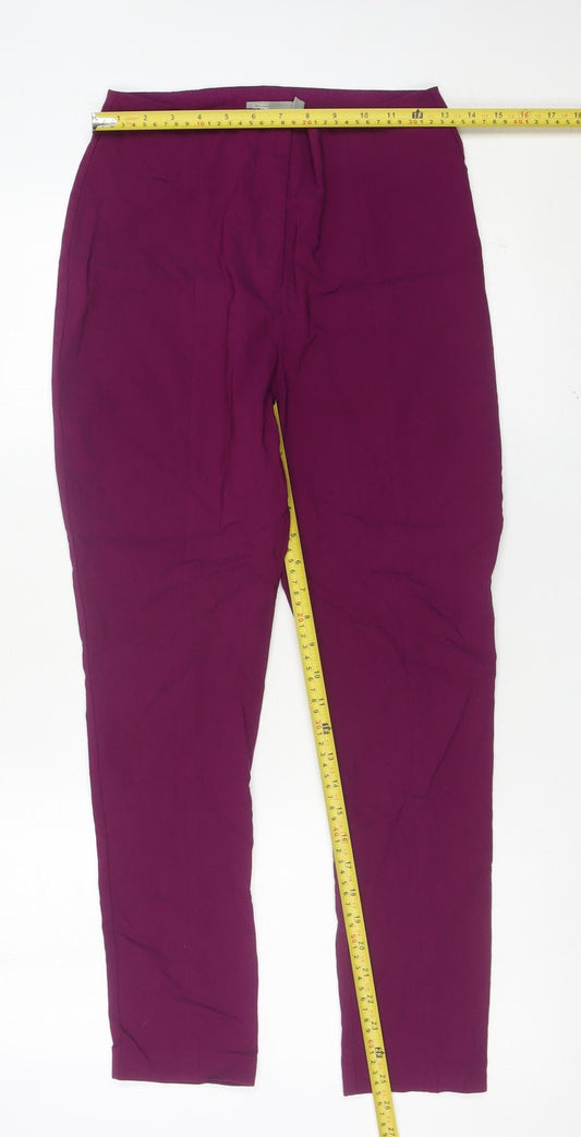 ASOS Women’s Purple Slim Straight Trousers UK 10 Workwear