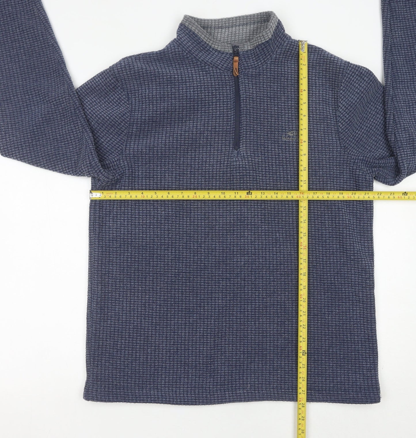 Weird Fish Men's Blue M Quarter Zip Pullover Sweatshirt