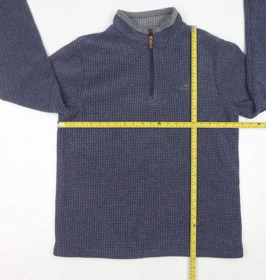 Weird Fish Men's Blue M Quarter Zip Pullover Sweatshirt