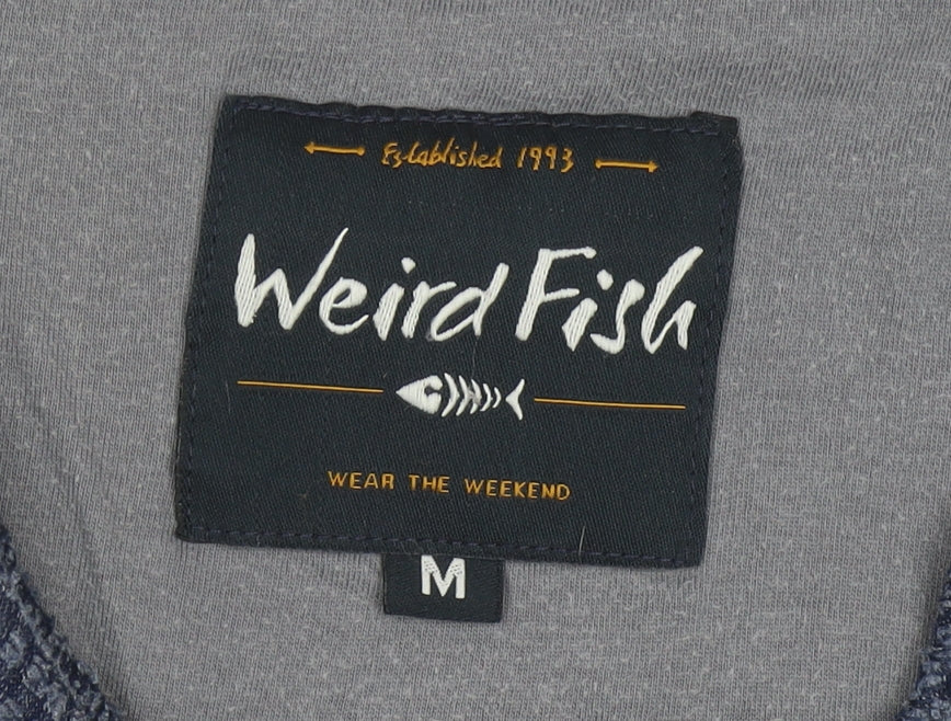 Weird Fish Men's Blue M Quarter Zip Pullover Sweatshirt