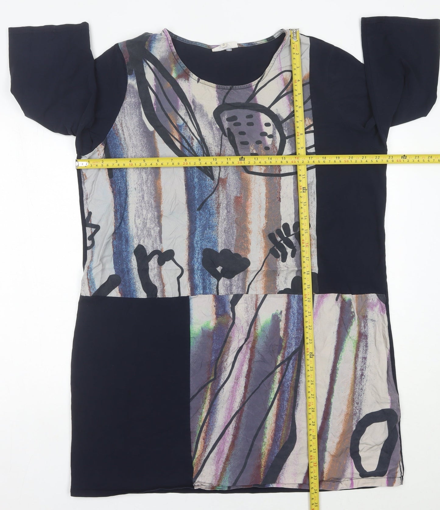 Thought Womens Multicoloured Size 18 Shift Dress Cotton Modal