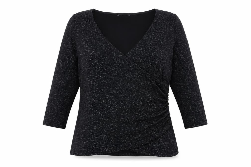 Womens UK Size L Jacques Vert Black Nylon Blend Blouse