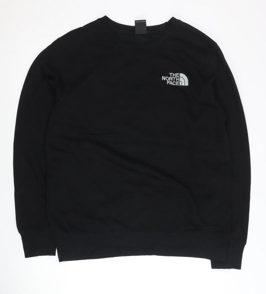 The North Face Unisex Black L Regular Fit Crew Neck Sweatshirt