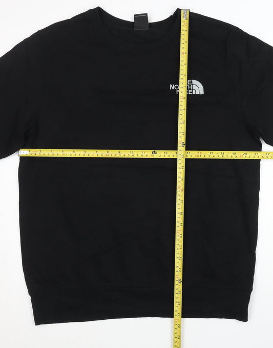 The North Face Unisex Black L Regular Fit Crew Neck Sweatshirt