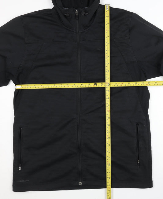 Nike Men’s Black 2XL Therma-Fit Full Zip Hoodie Sportswear