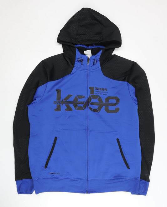 Nike Men’s Blue XL Full Zip Therma-Fit Hoodie Basketball Sports