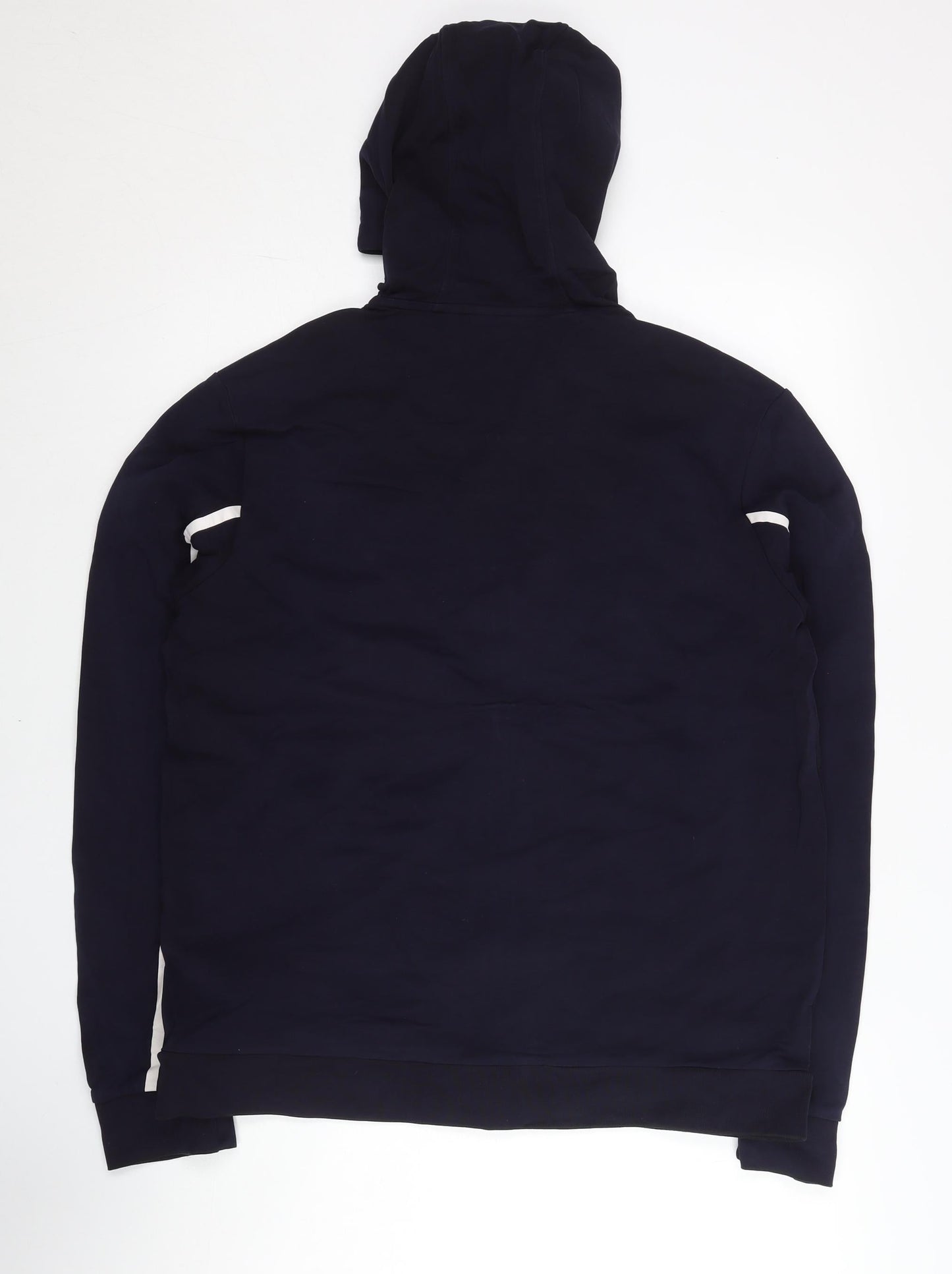 Fila Mens Blue Full Zip Hoodie Jacket L Regular Fit Logo Sportswear