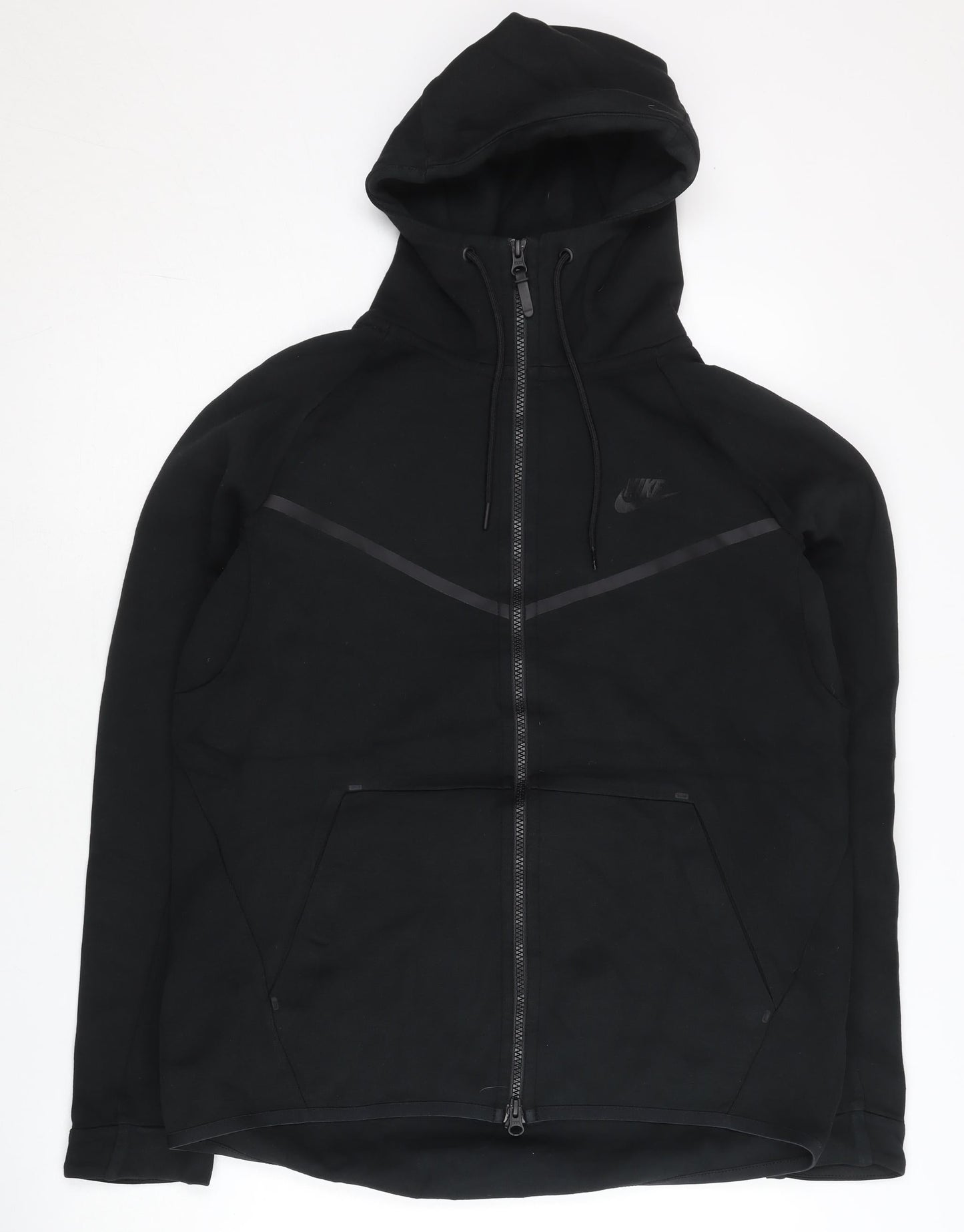 Nike Men’s Black Full Zip Hoodie Size L Regular Fit Long Sleeve