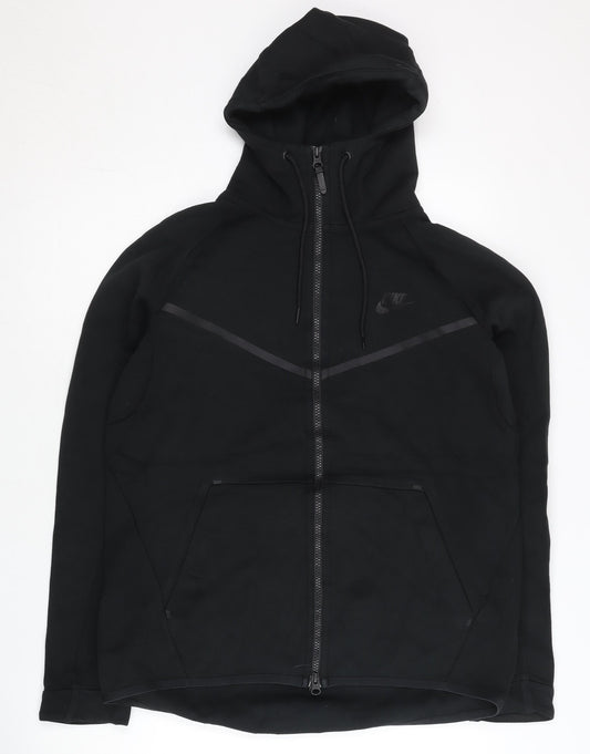 Nike Men’s Black Full Zip Hoodie Size L Regular Fit Long Sleeve