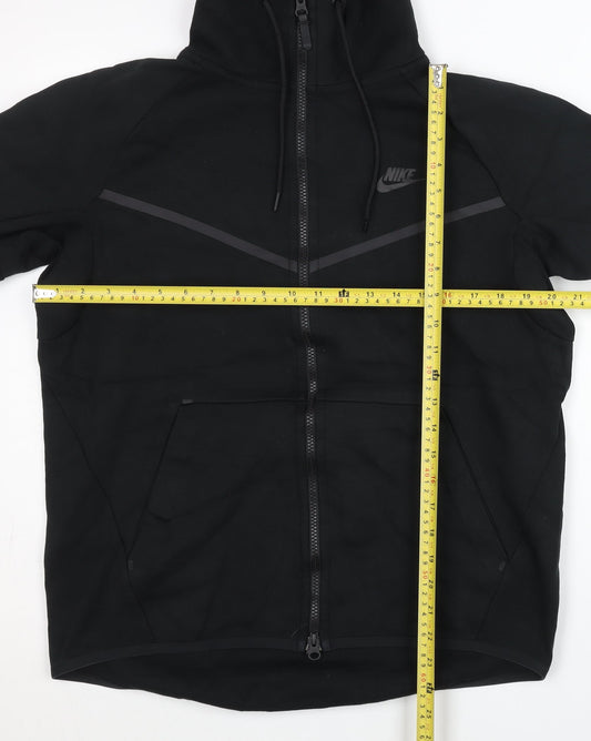 Nike Men’s Black Full Zip Hoodie Size L Regular Fit Long Sleeve