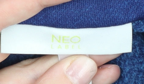 Adidas Men’s Blue Track Jacket L Regular Fit Full Zip Cotton Blend