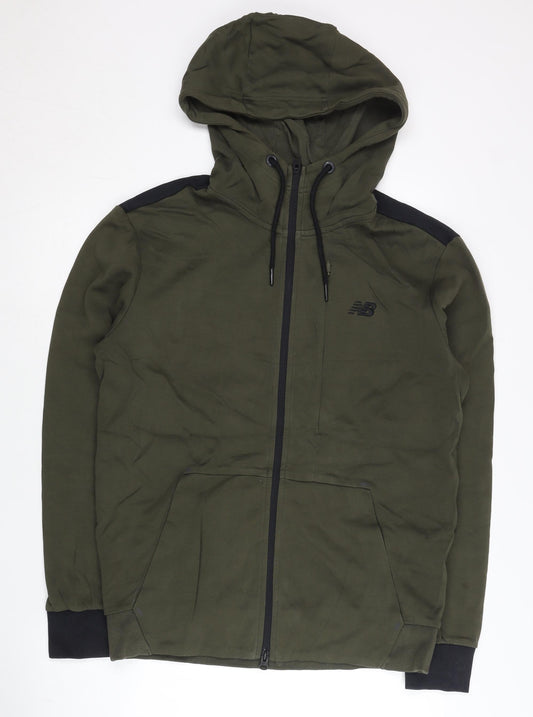 New Balance Men’s Green Full Zip Hoodie Size L Regular Fit