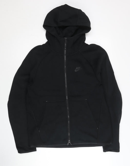 Nike Mens Black Full Zip Hoodie Jacket Size M Regular Fit