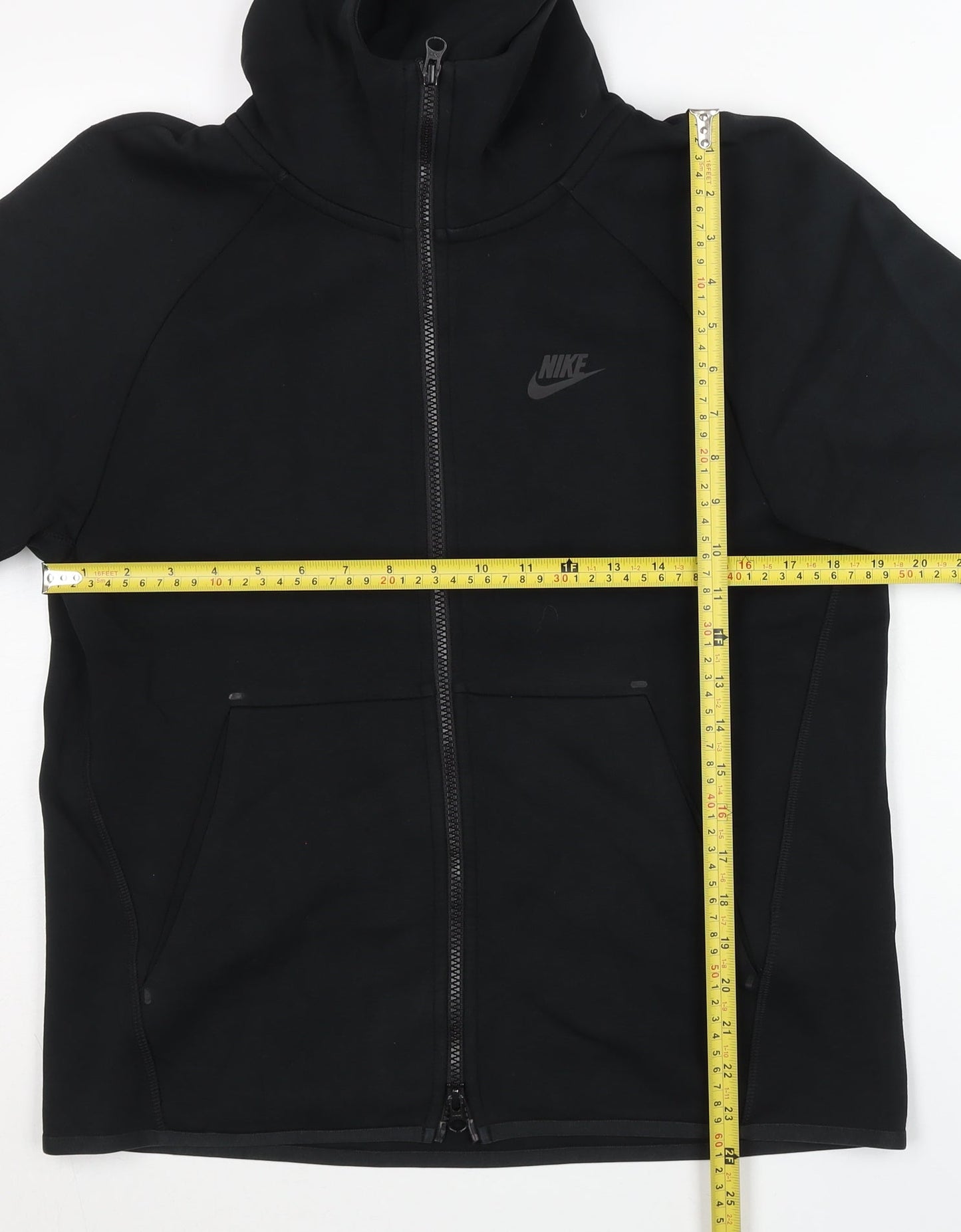 Nike Mens Black Full Zip Hoodie Jacket Size M Regular Fit