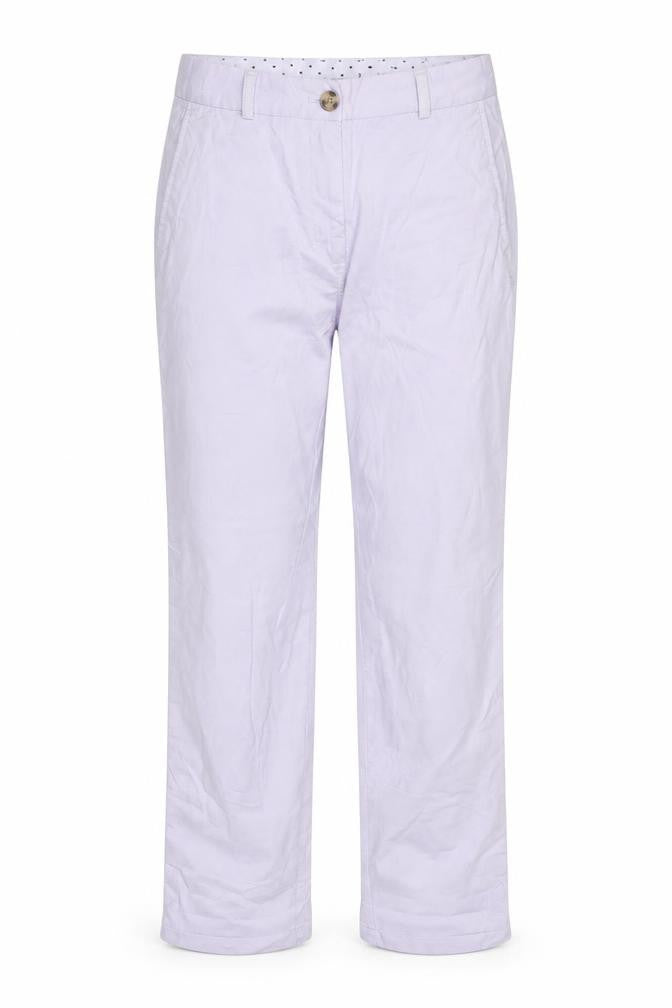 Marks and Spencer Womens White Polka Dot Chino Trousers Size 8