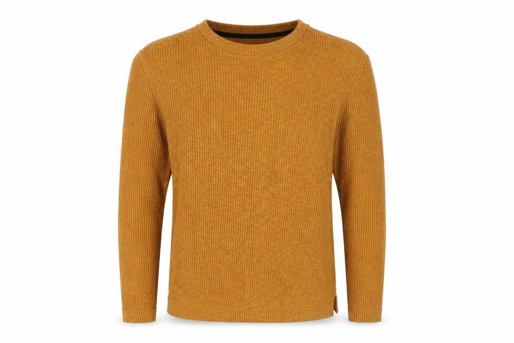 Zara Men’s Brown Knit Pullover Sweatshirt Size S Crew Neck