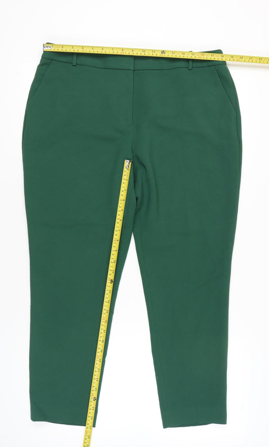 Hobbs Women’s Green Slim Fit Work Trousers Size 16