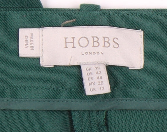 Hobbs Women’s Green Slim Fit Work Trousers Size 16