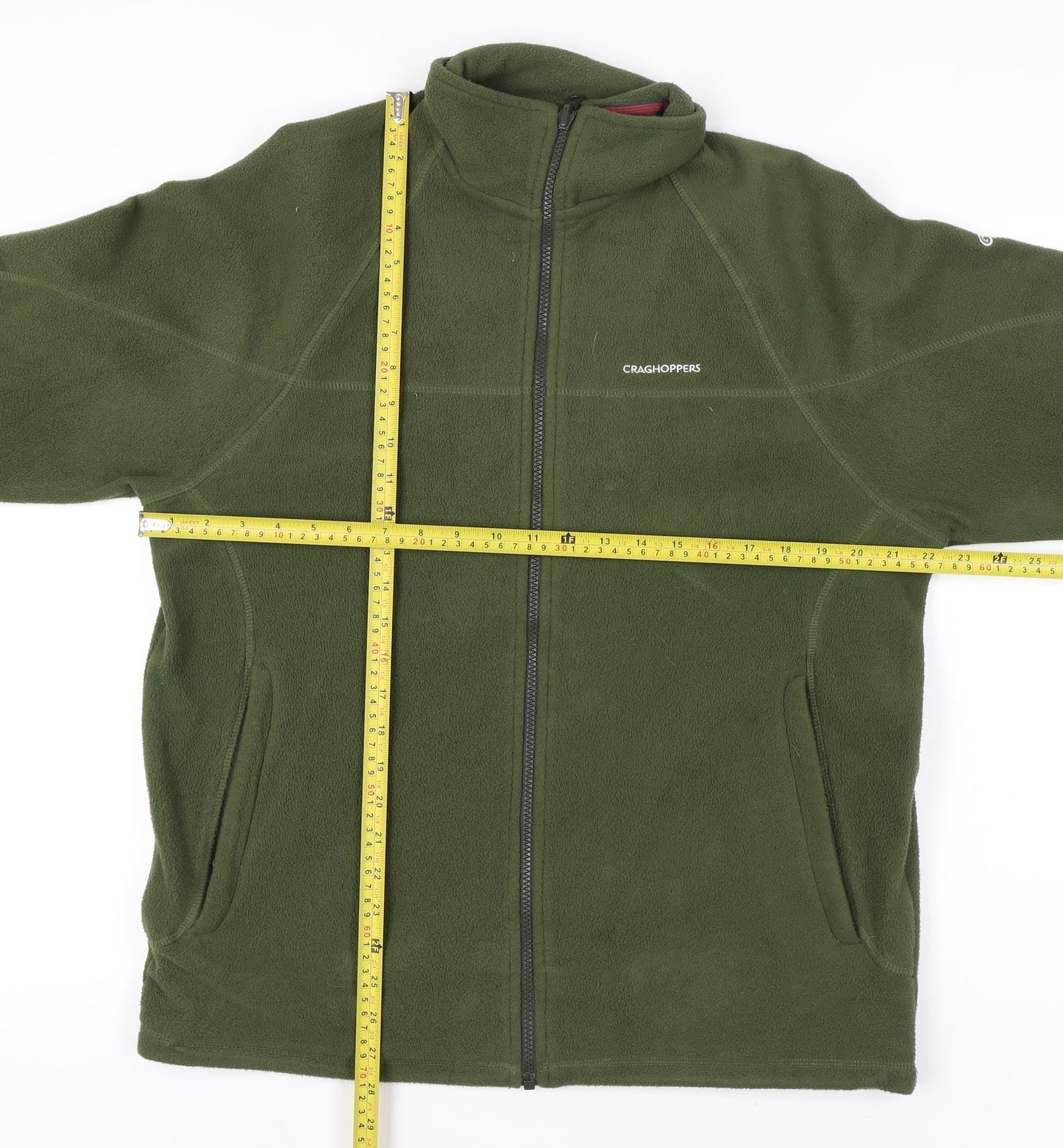 Craghoppers Men’s Green Fleece Full Zip Jacket Size M