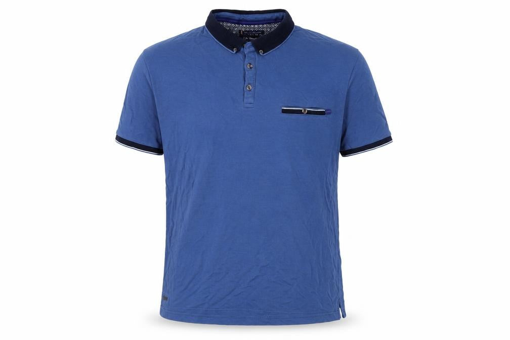 Le Shark Men’s Blue Polo Shirt Size L Short Sleeve Collared Casual